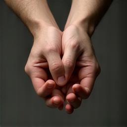 Icon of supportive hands